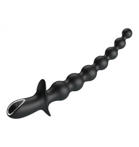 Pretty Love - RIGDON Anal Bead Massager (Chargeable - Black)